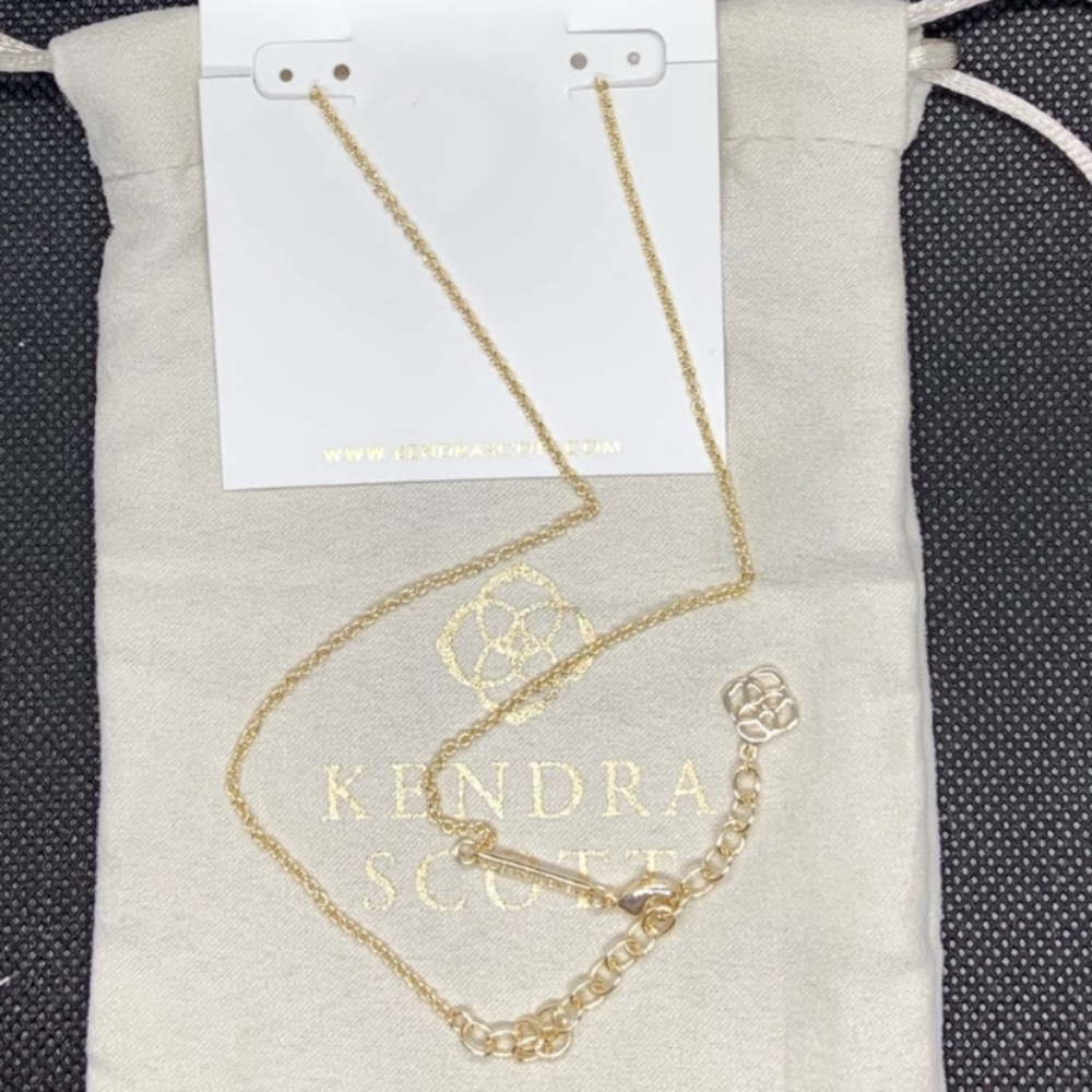 New Kendra Scott Gold Elisa in Rose Quartz - Picture 5 of 5